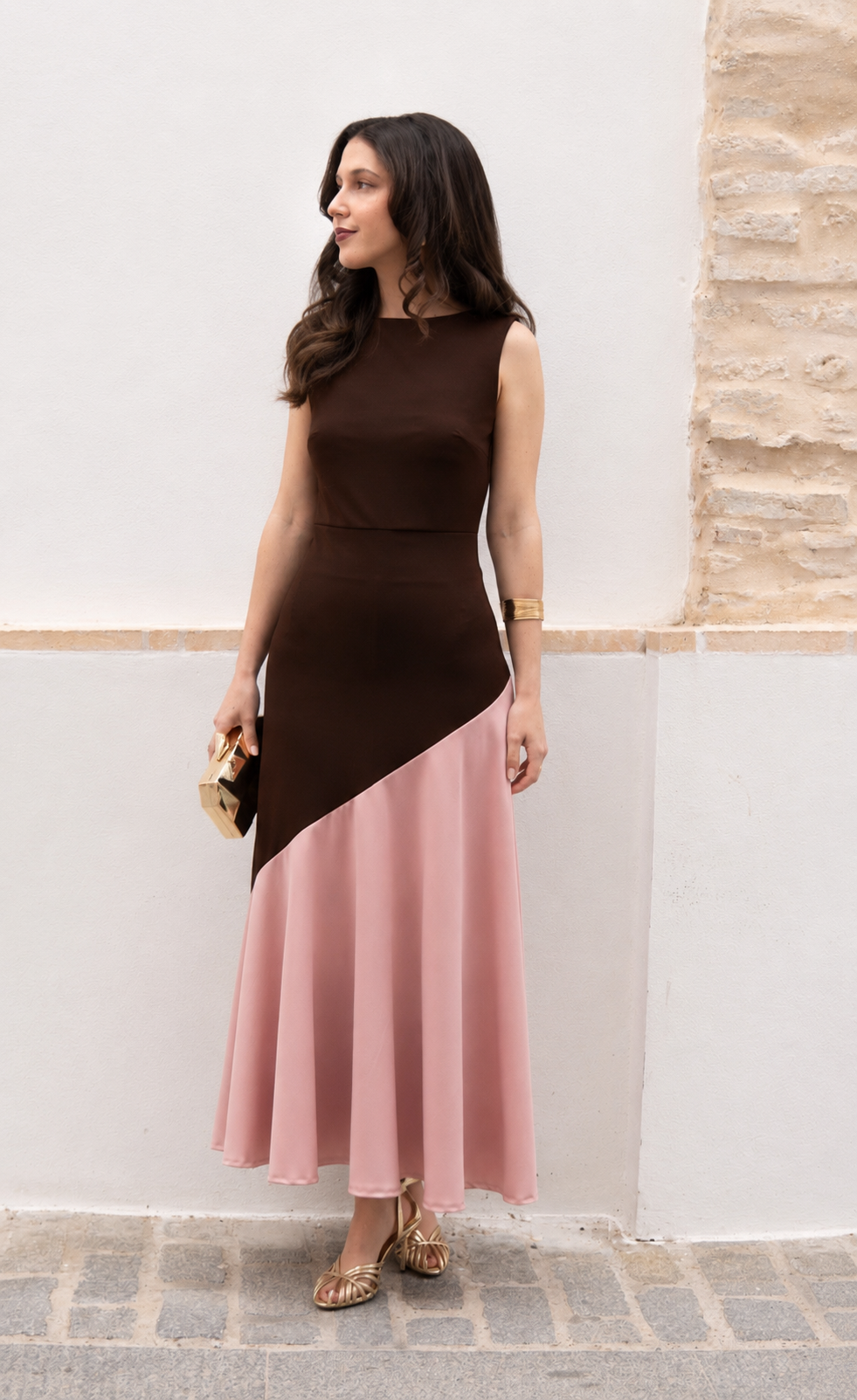 VESTIDO DALIA MARRÓN