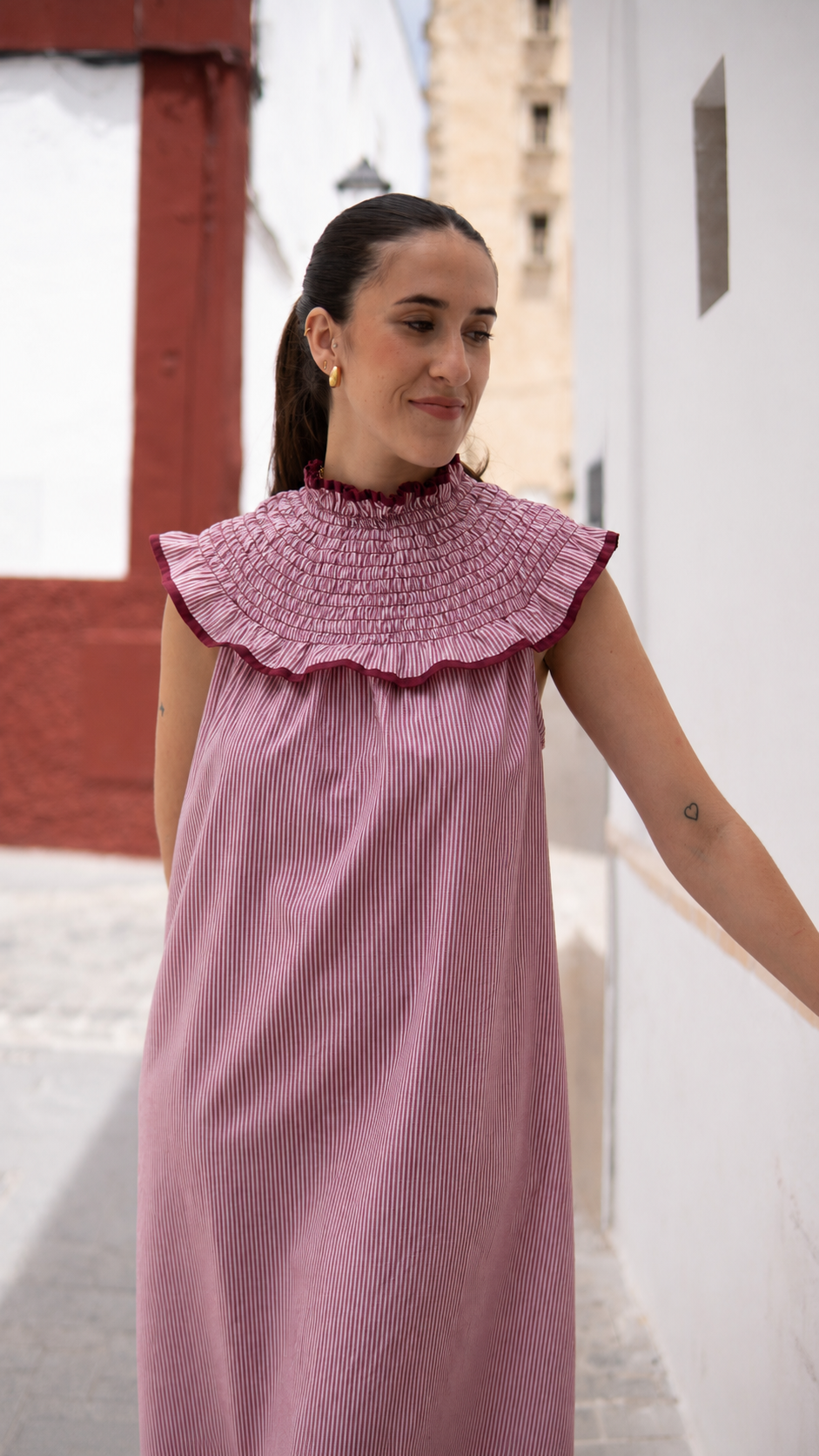 VESTIDO SARA BURDEOS