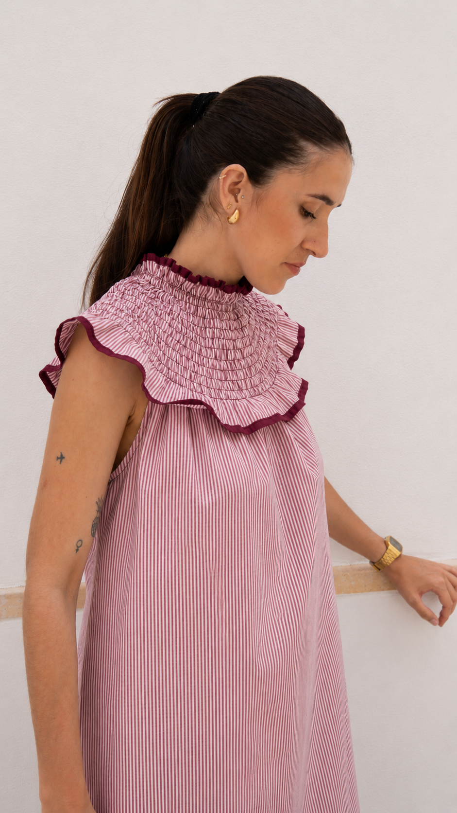VESTIDO SARA BURDEOS
