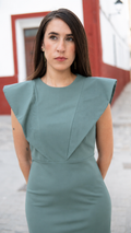VESTIDO LÍA VERDE AGUA