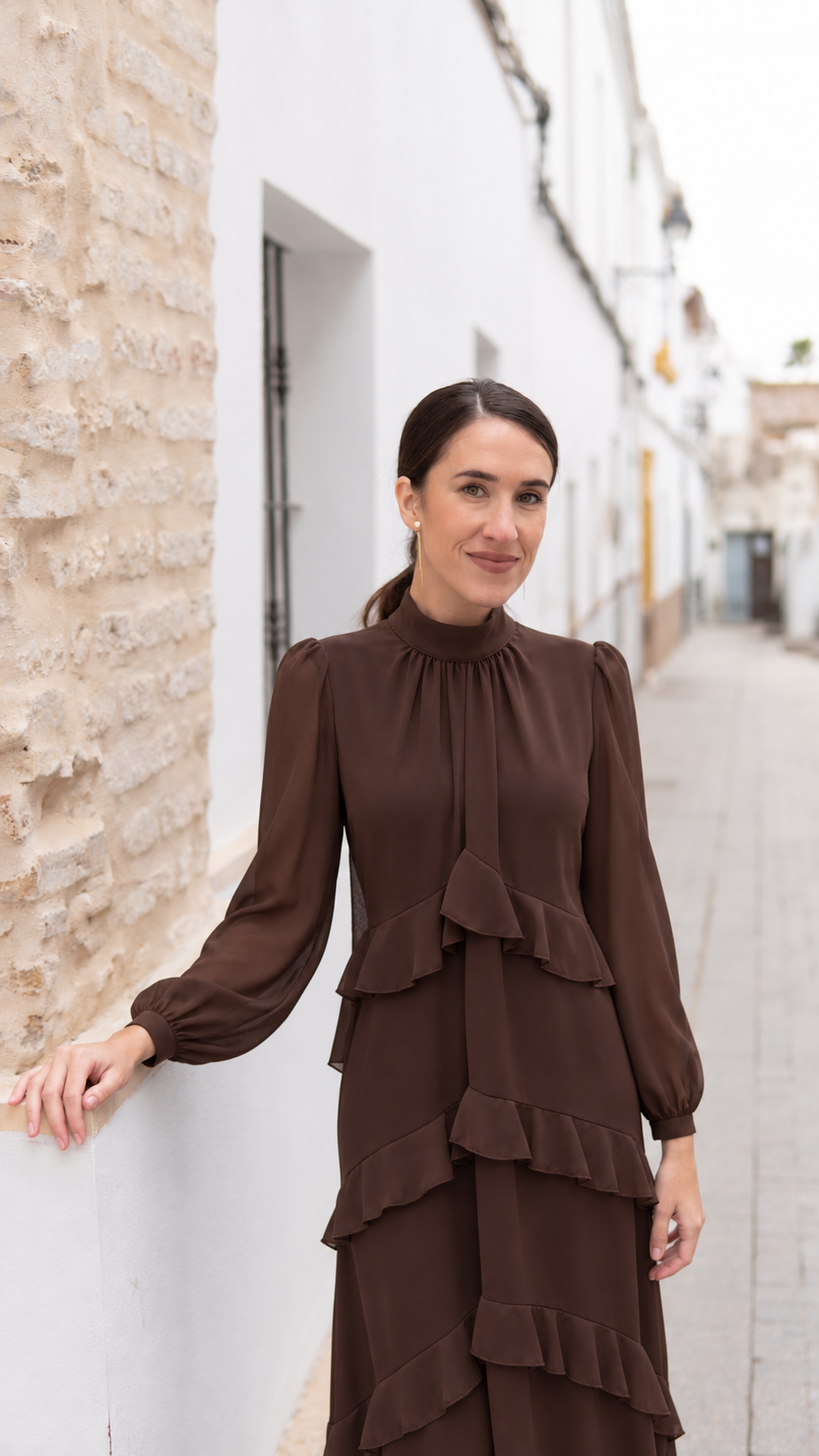 VESTIDO VALENTINA MARRÓN