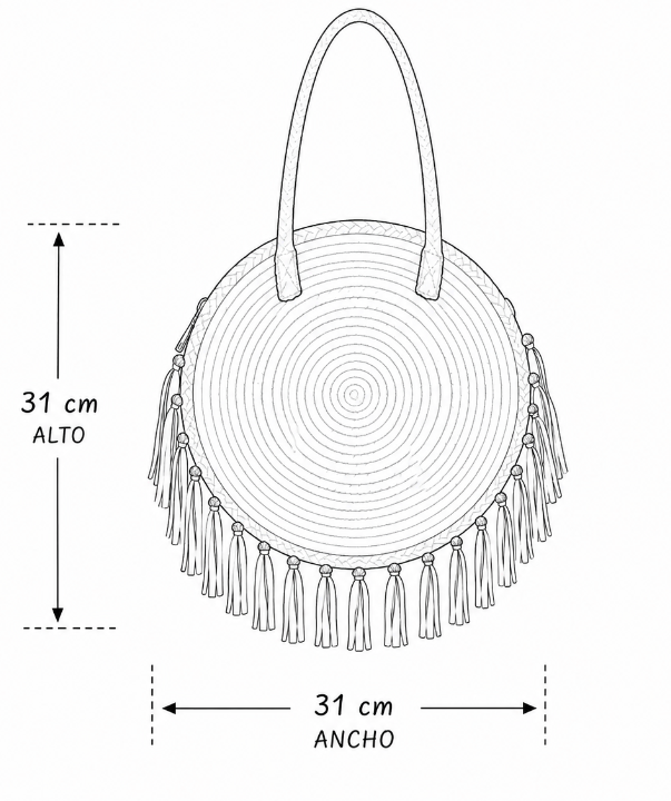 BOLSO-CESTA REDONDO