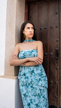 VESTIDO TÚNEZ VERDE AGUA