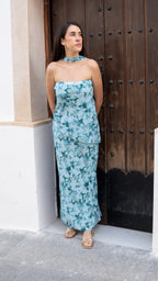 VESTIDO TÚNEZ VERDE AGUA