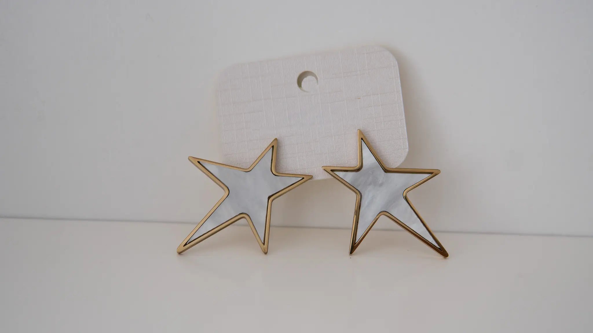 PENDIENTES ESTRELLA BLANCO