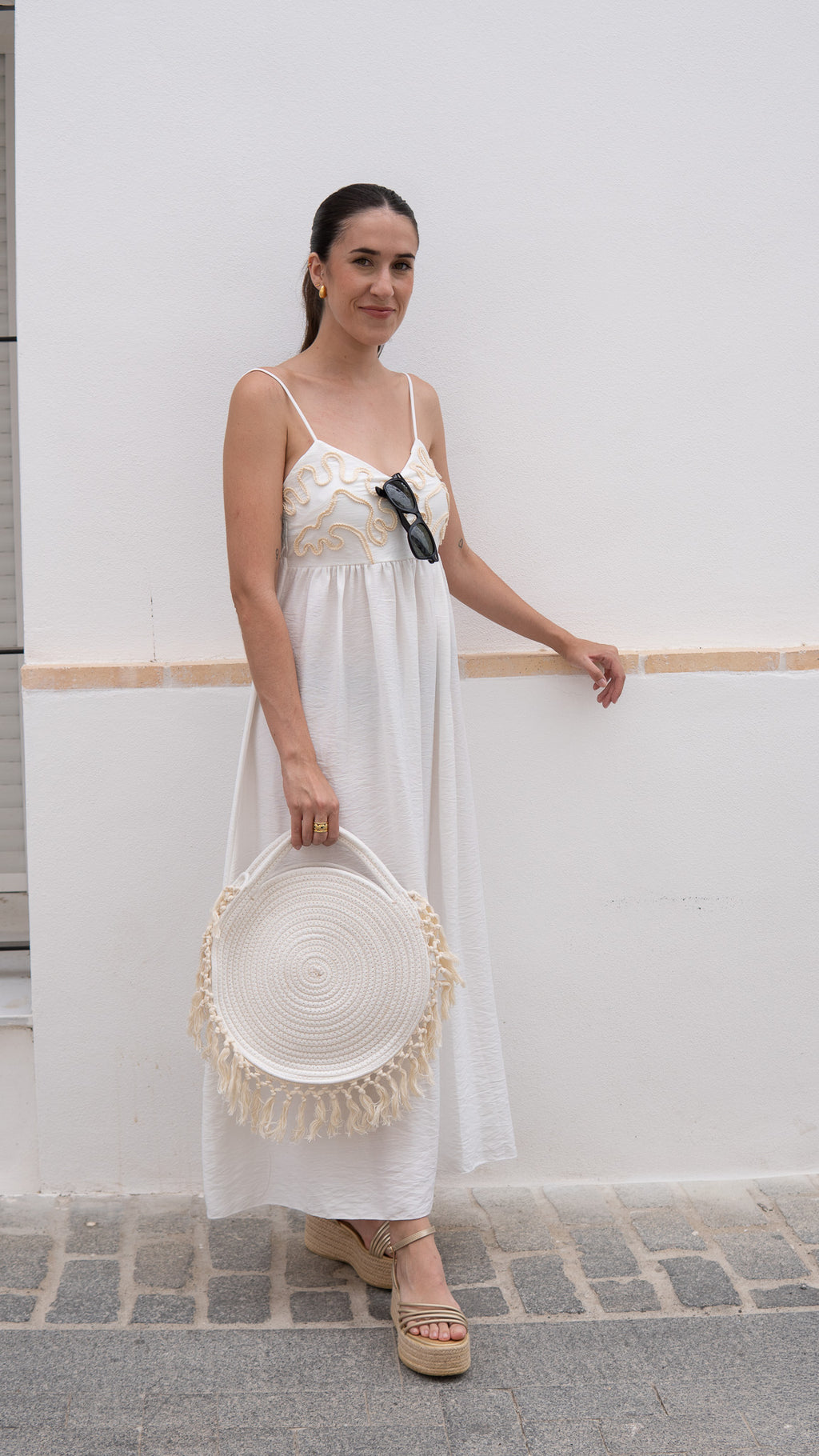VESTIDO BOLONIA BLANCO ROTO