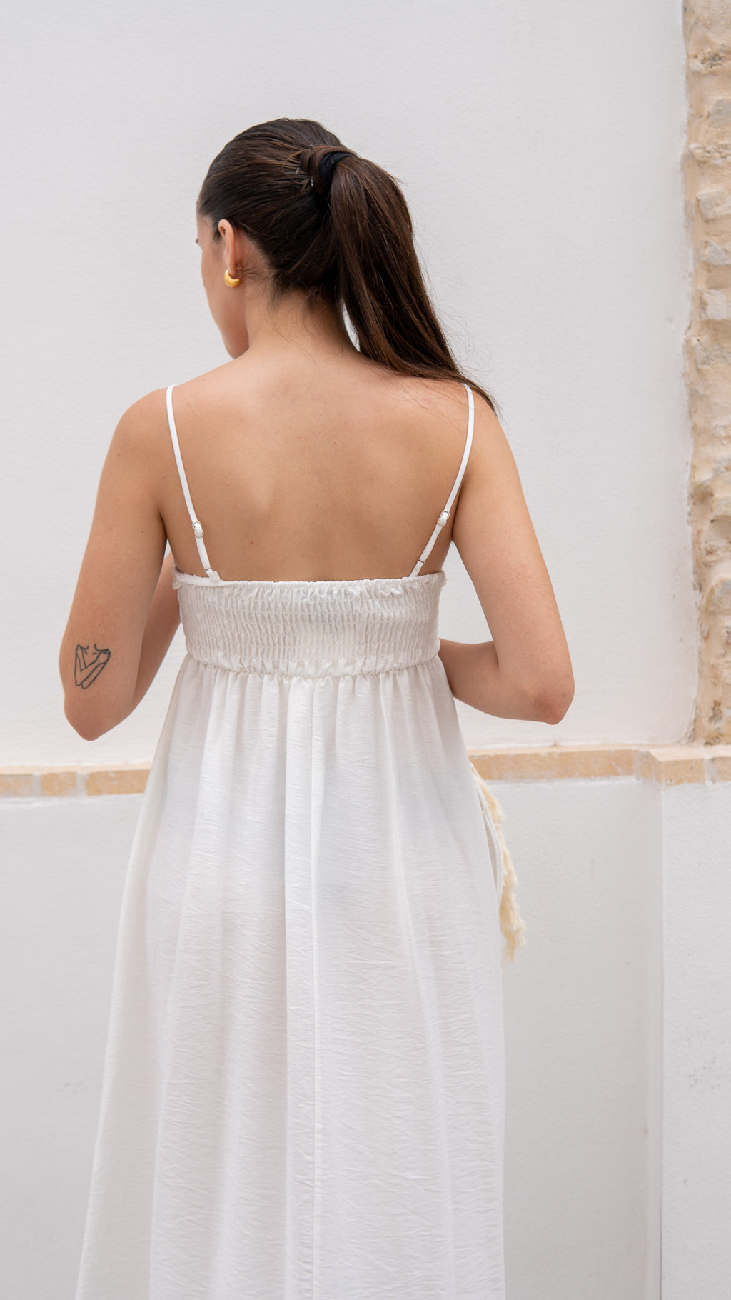 VESTIDO BOLONIA BLANCO ROTO