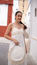 VESTIDO BOLONIA BLANCO ROTO