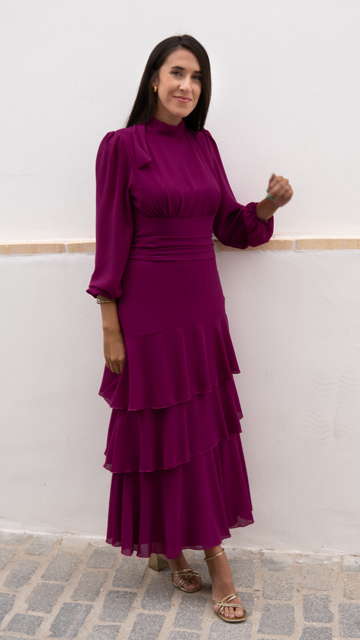 VESTIDO ALANA FUCSIA