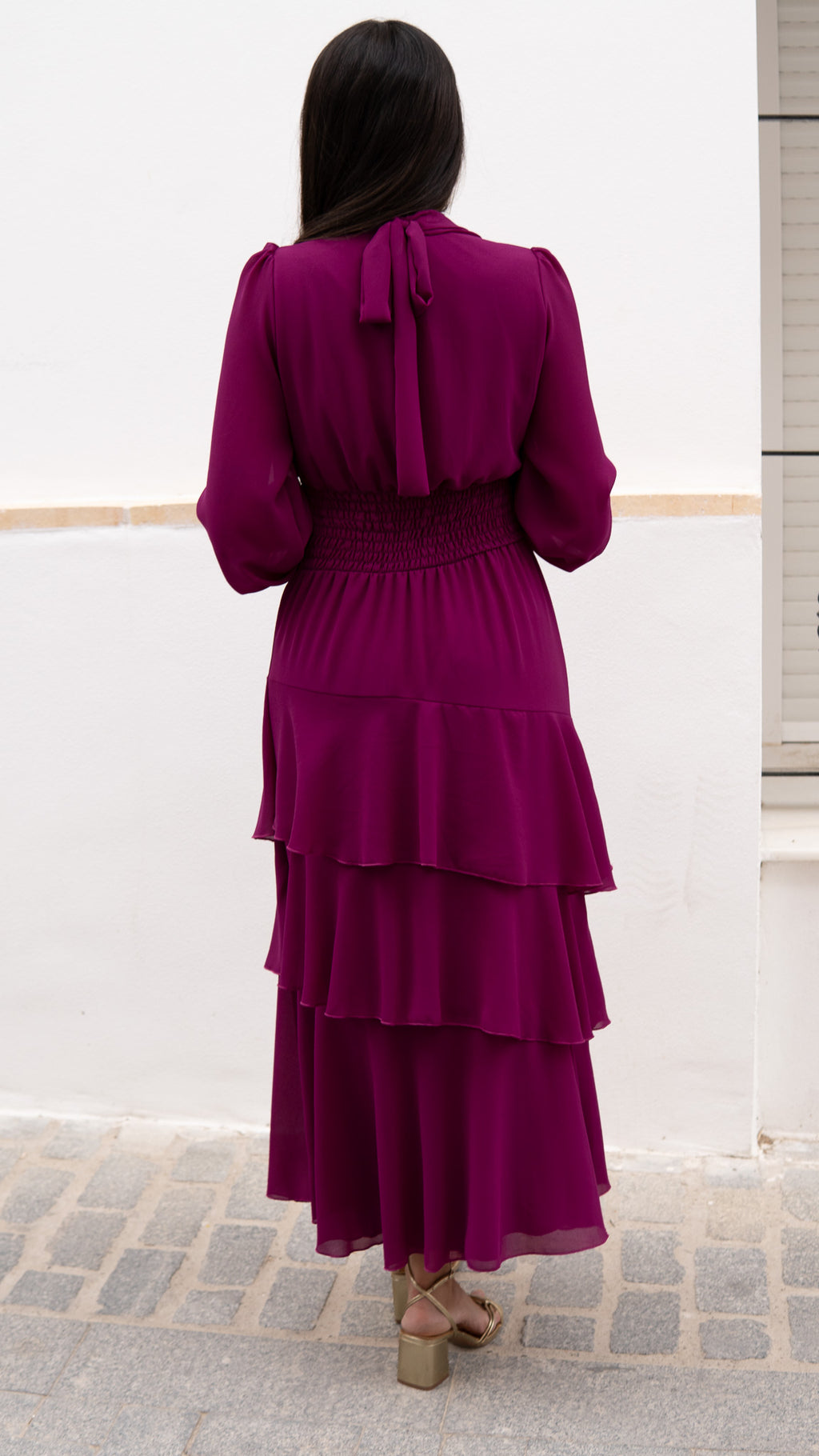 VESTIDO ALANA FUCSIA