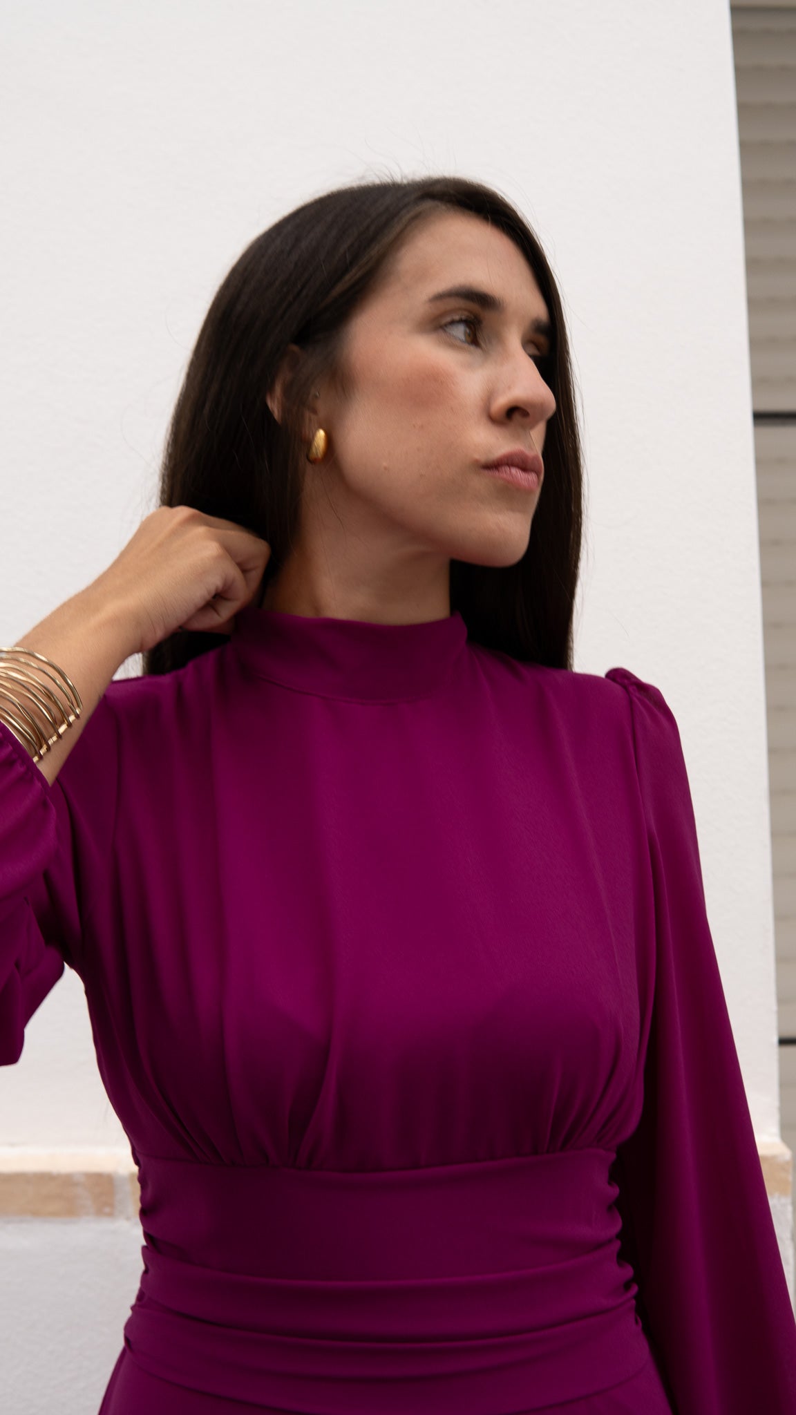 VESTIDO ALANA FUCSIA