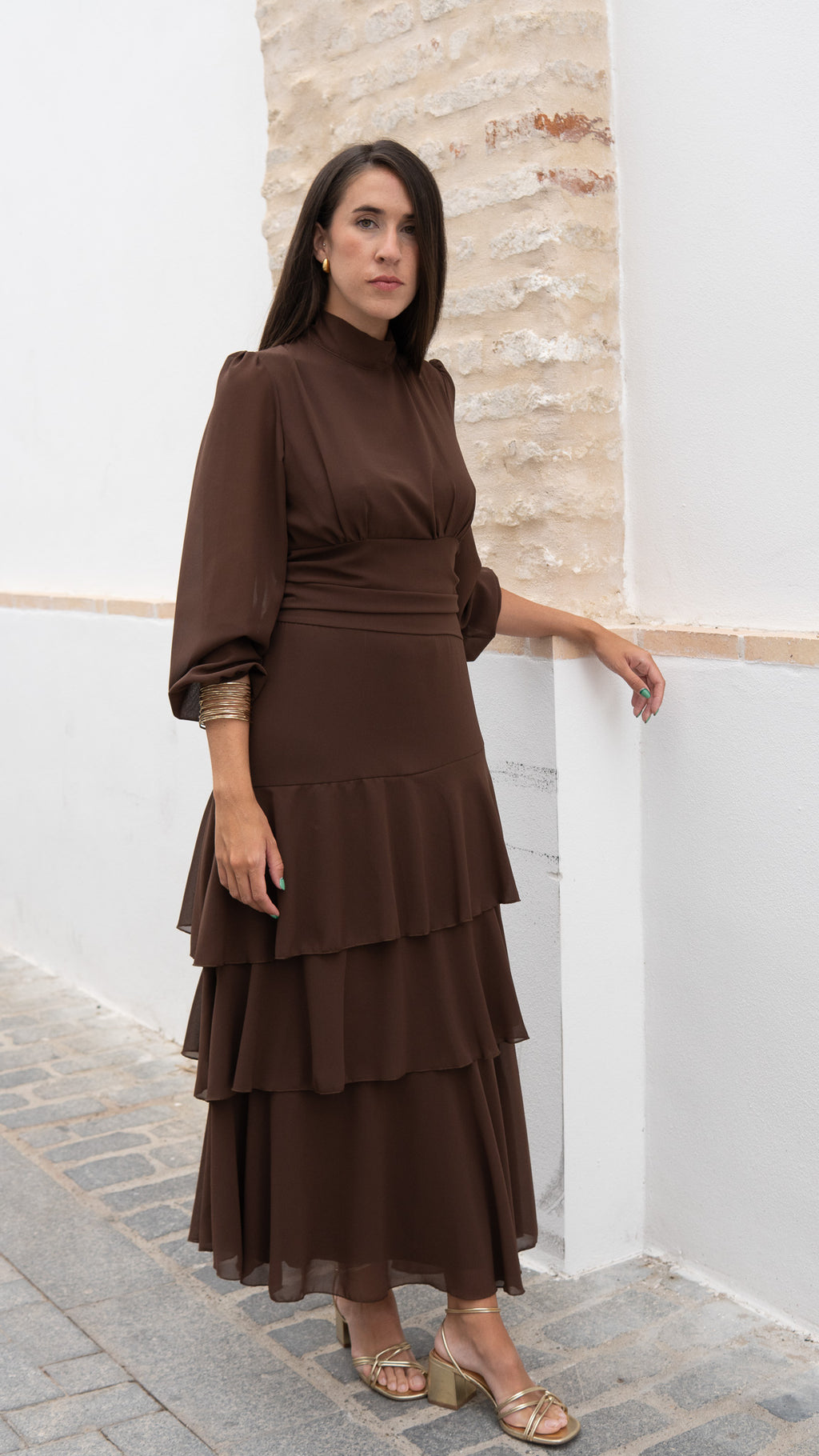 VESTIDO ALANA MARRÓN