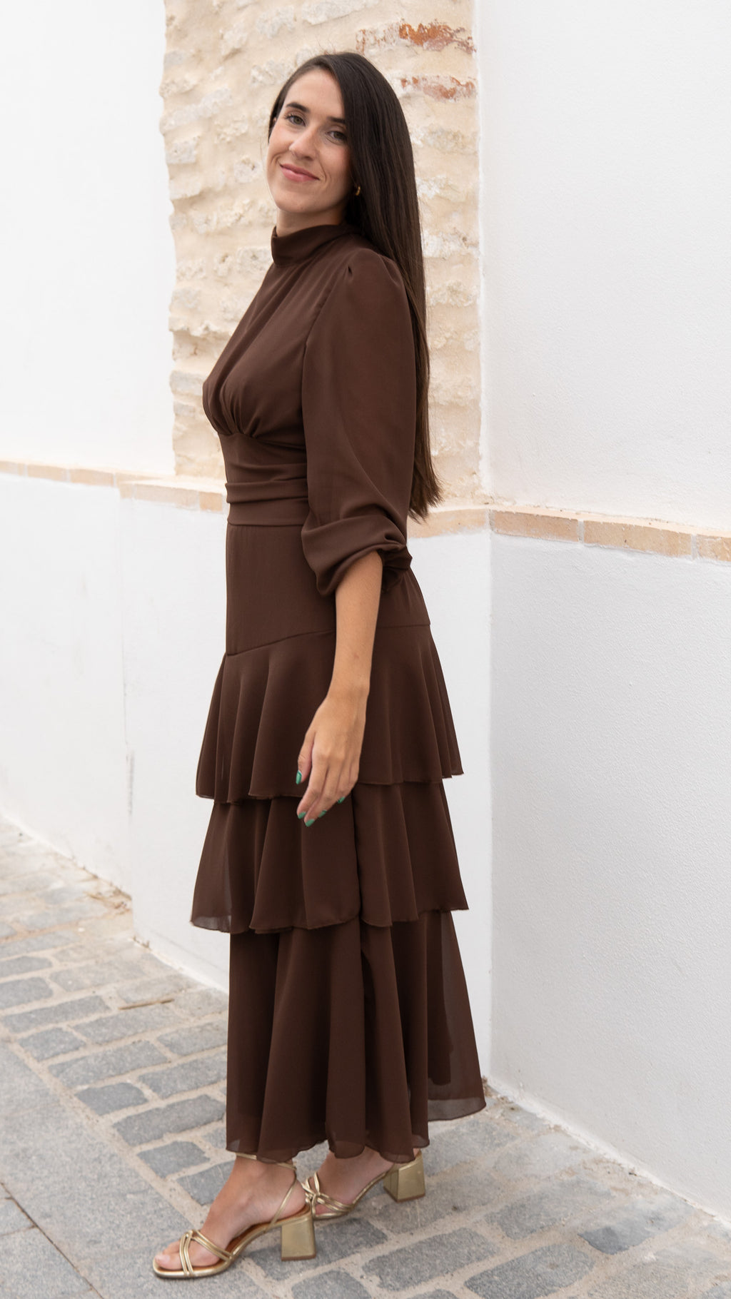VESTIDO ALANA MARRÓN