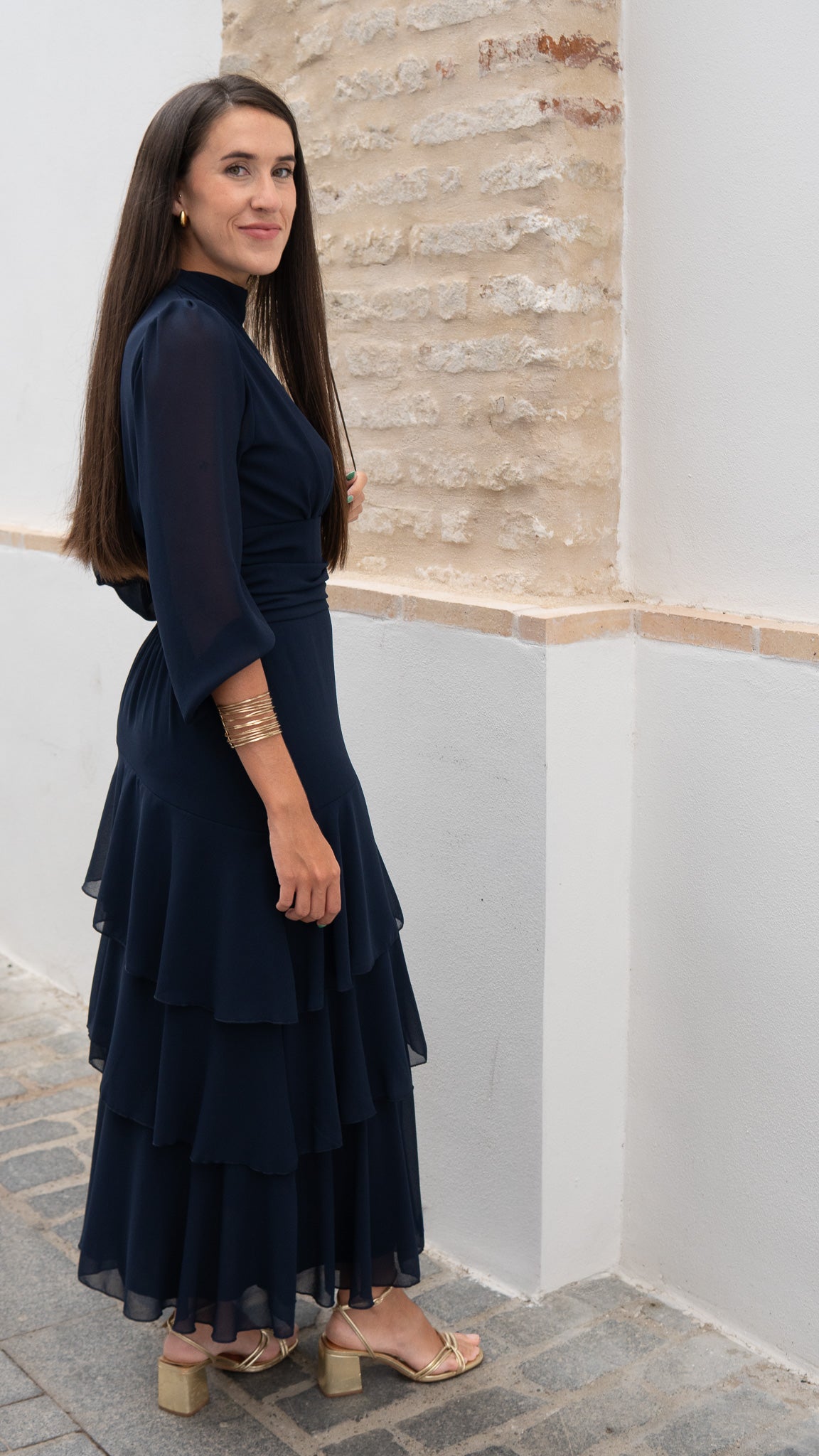 VESTIDO ALANA AZUL MARINO