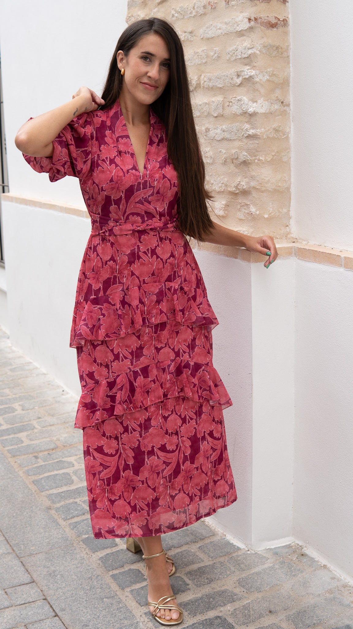 VESTIDO LUCERO ROSA