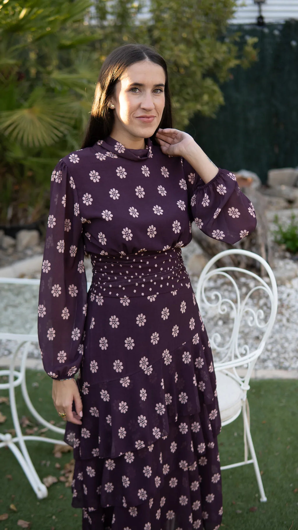 VESTIDO ELISA BURDEOS