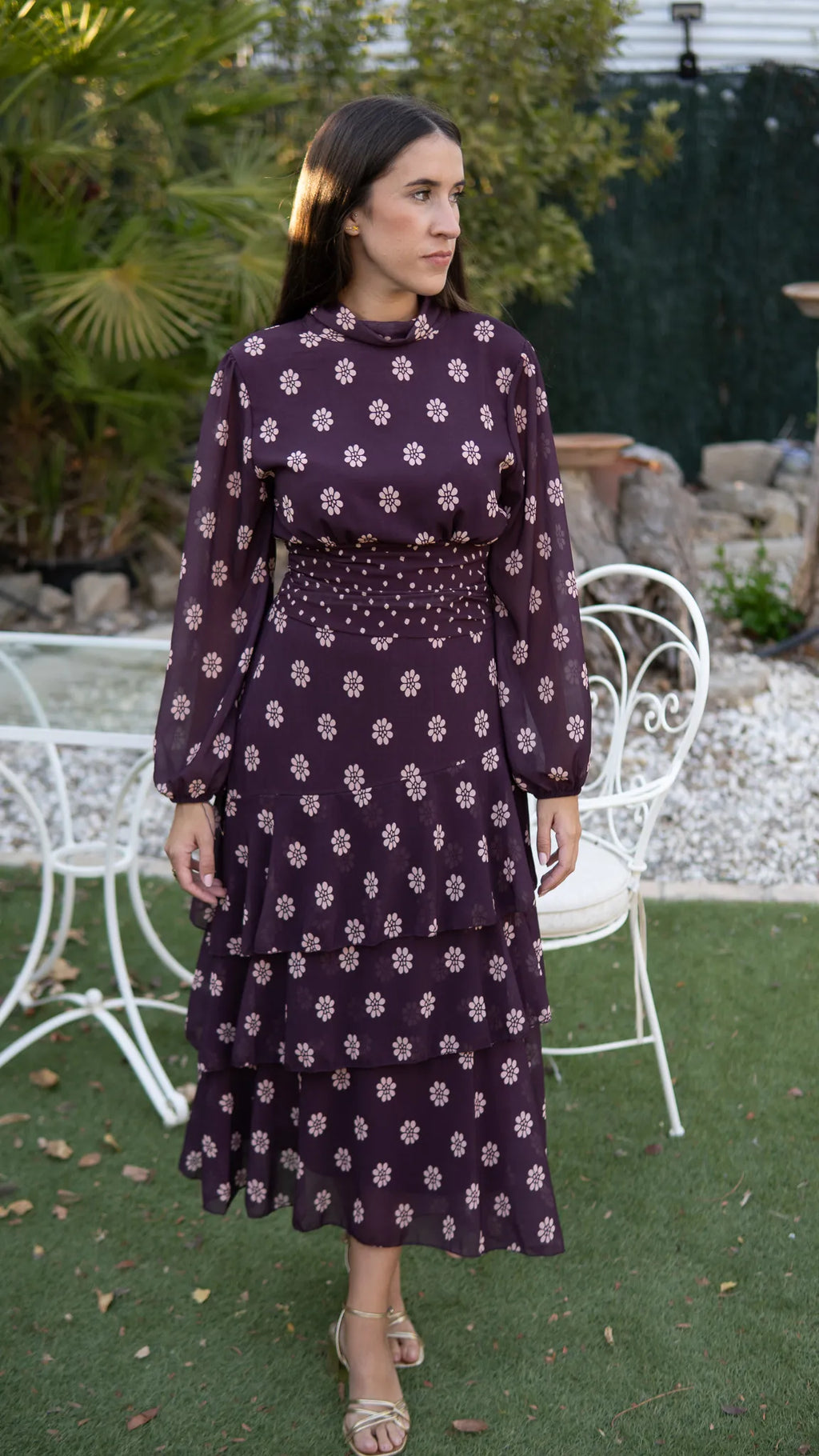 VESTIDO ELISA BURDEOS