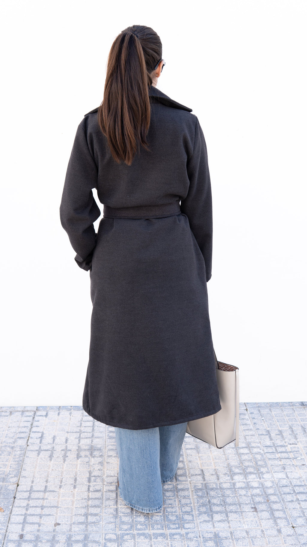 ABRIGO TRÉBOL GRIS OSCURO - LEMONÉ