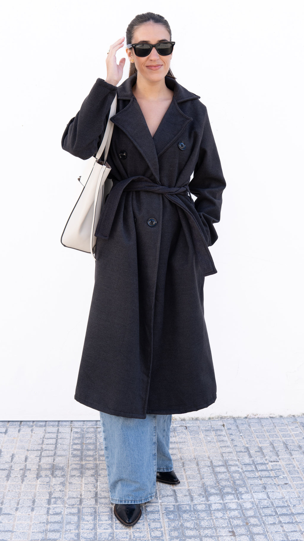 ABRIGO TRÉBOL GRIS OSCURO - LEMONÉ