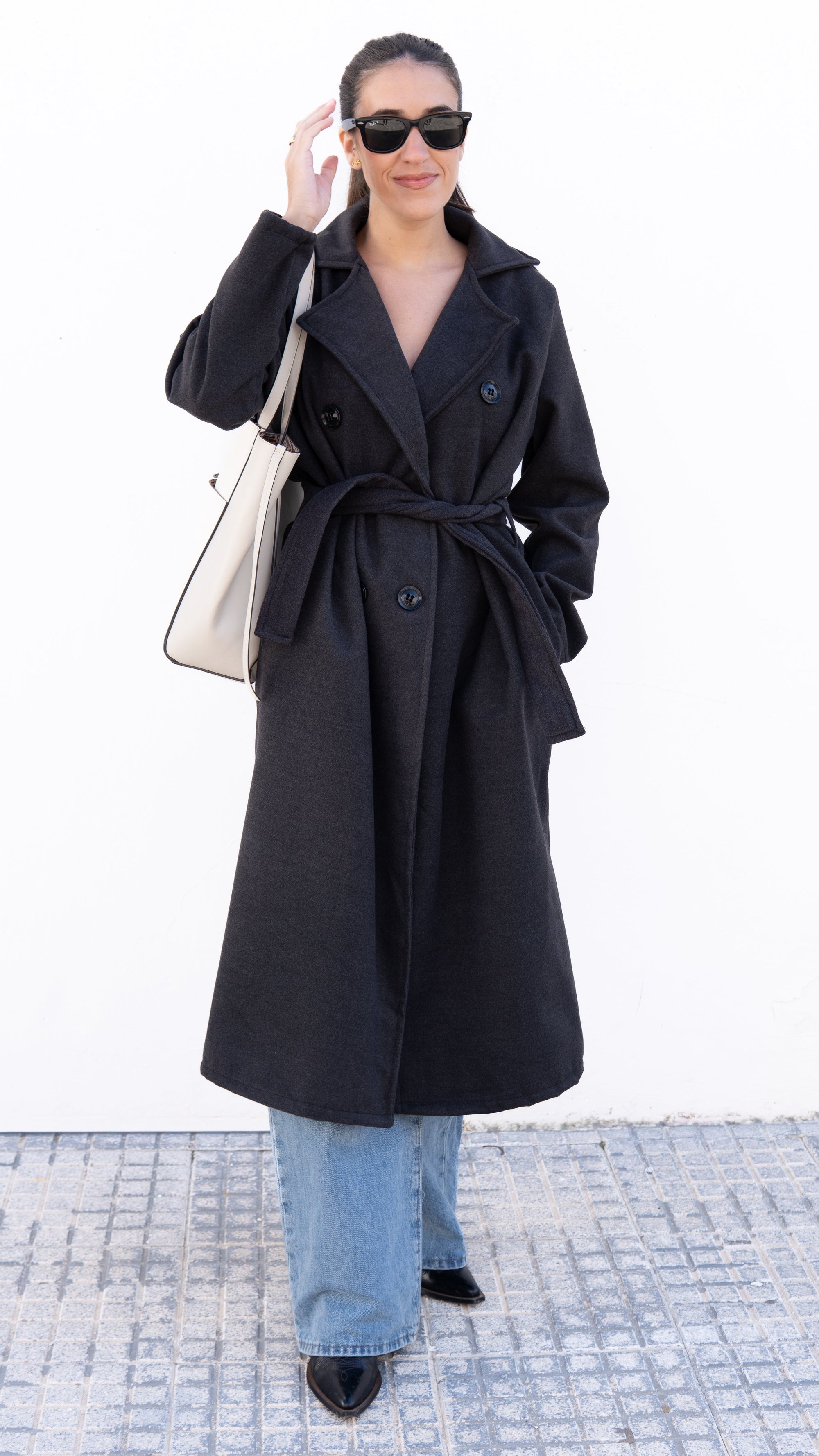 ABRIGO TRÉBOL GRIS OSCURO - LEMONÉ