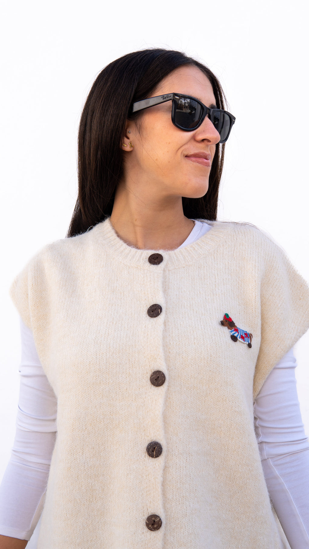 CHALECO GHANA CREMA - LEMONÉ