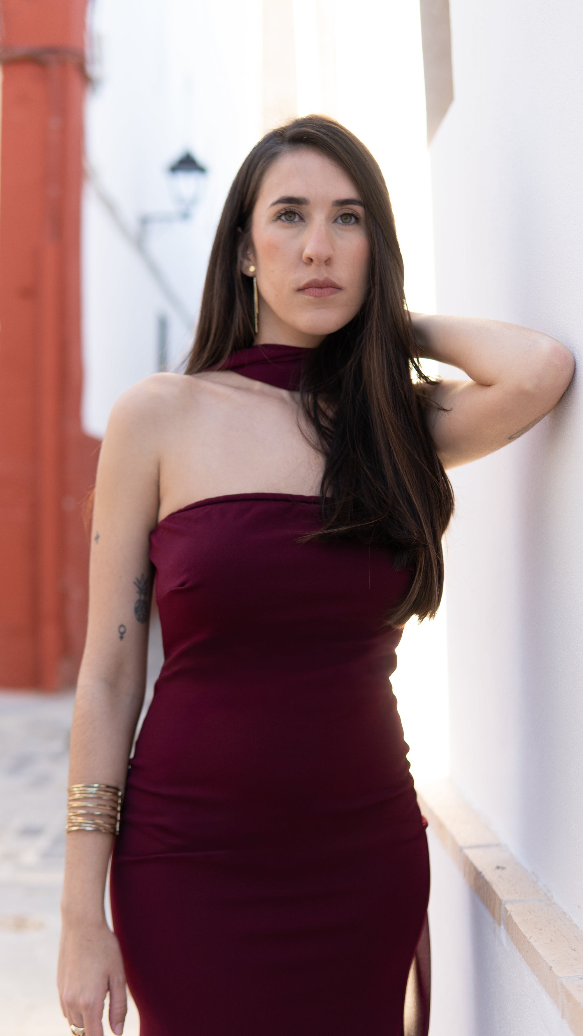 VESTIDO AMALFI BURDEOS - LEMONÉ