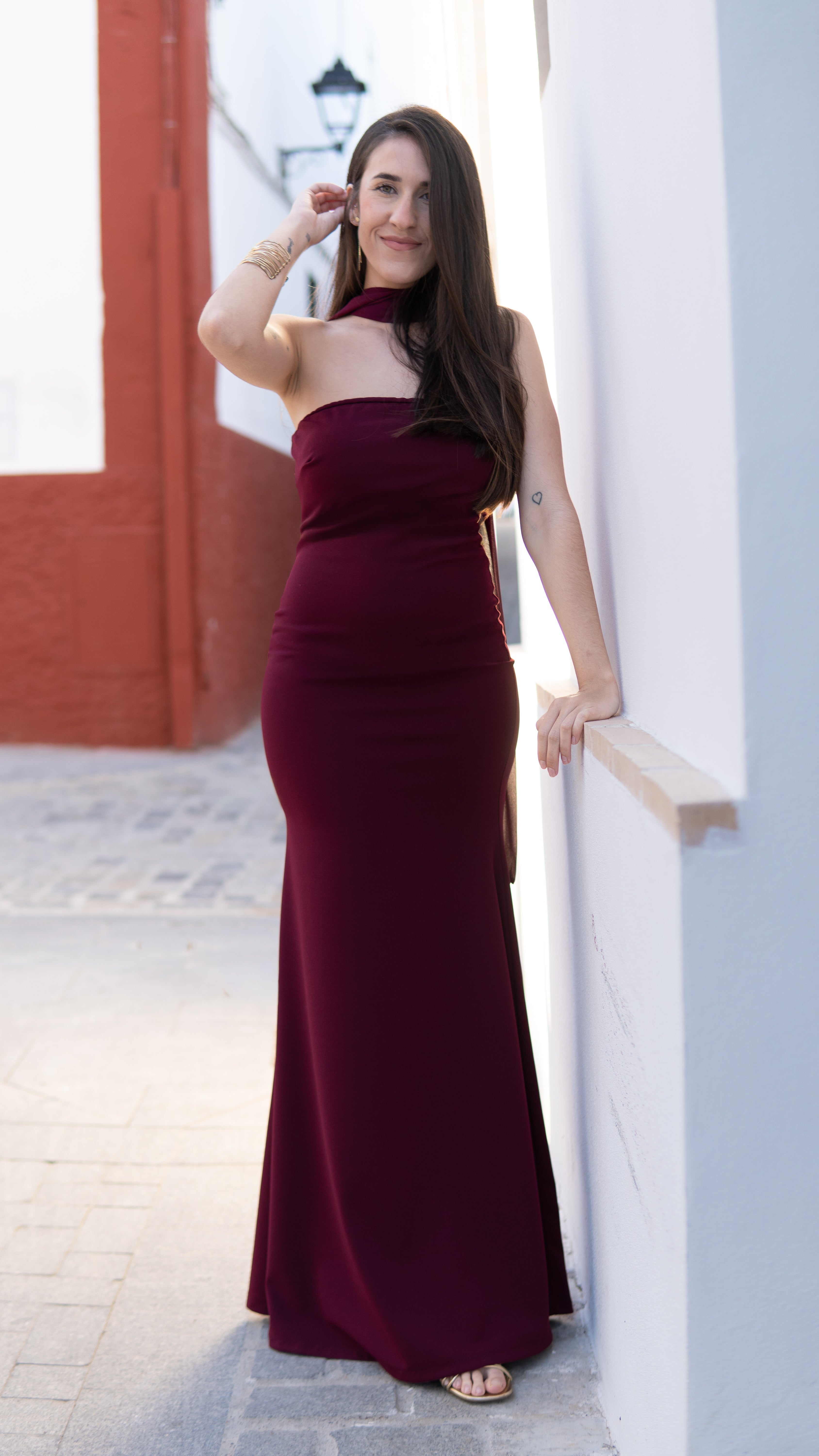 VESTIDO AMALFI BURDEOS - LEMONÉ