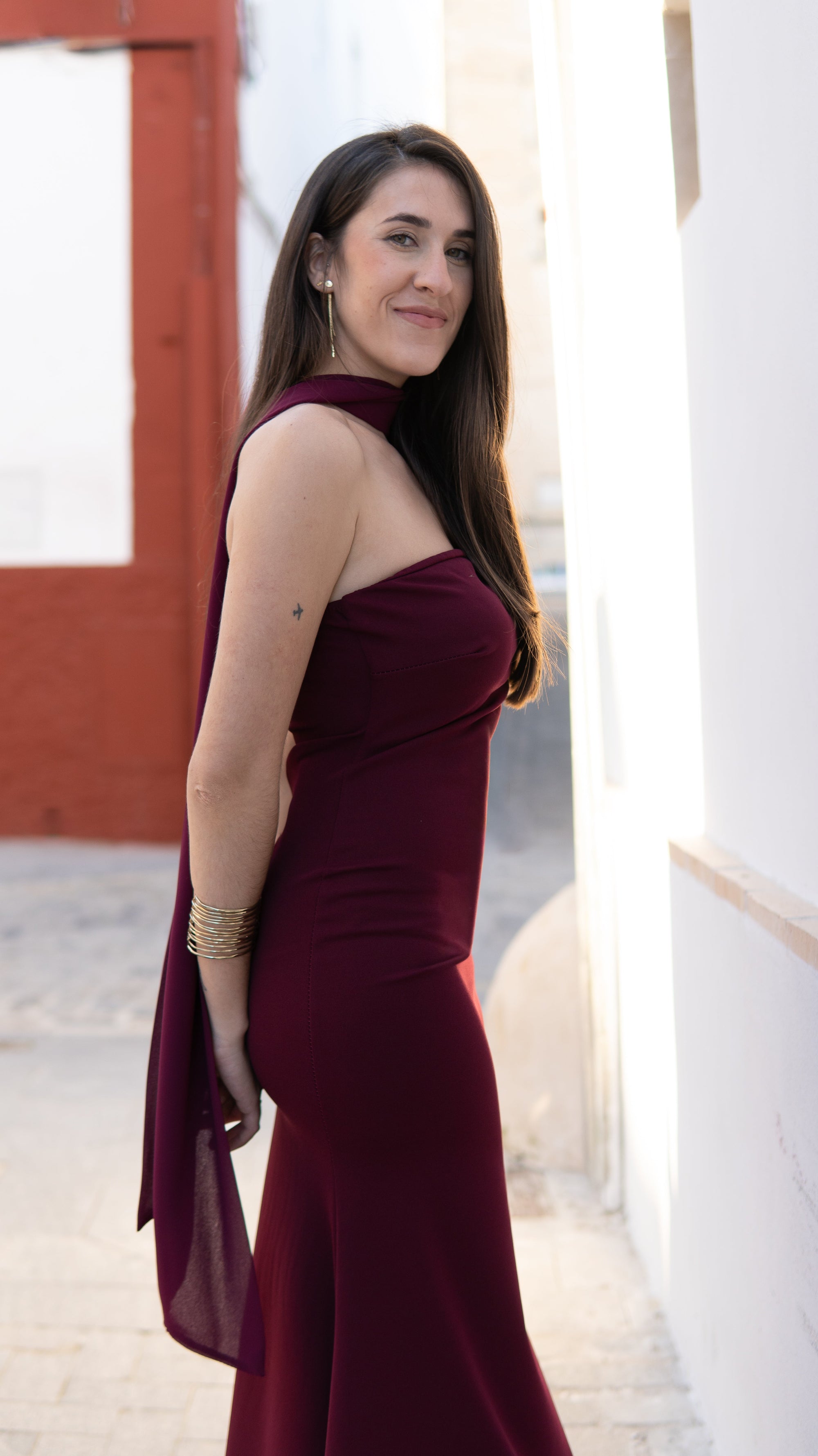 VESTIDO AMALFI BURDEOS - LEMONÉ