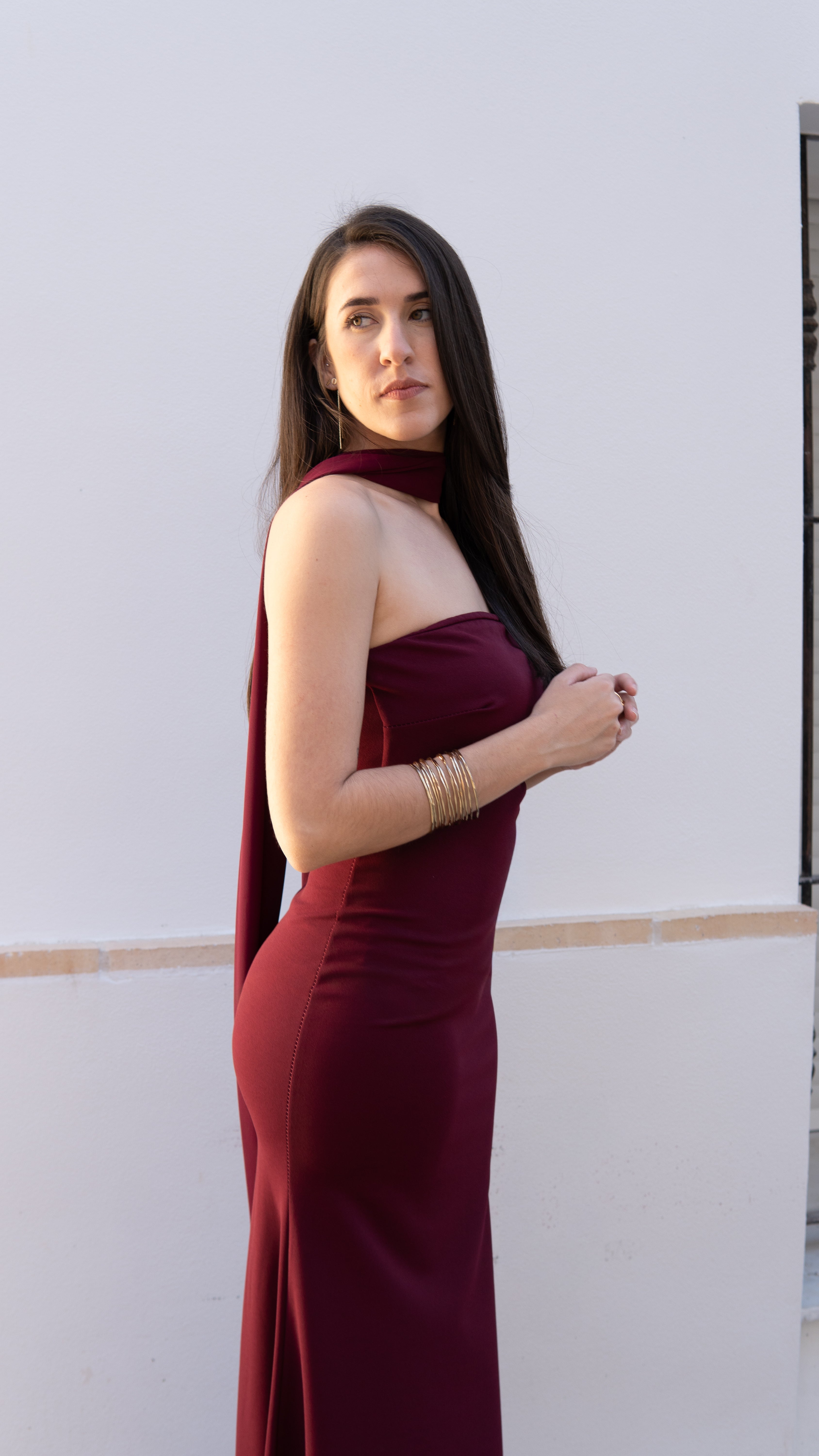 VESTIDO AMALFI BURDEOS - LEMONÉ