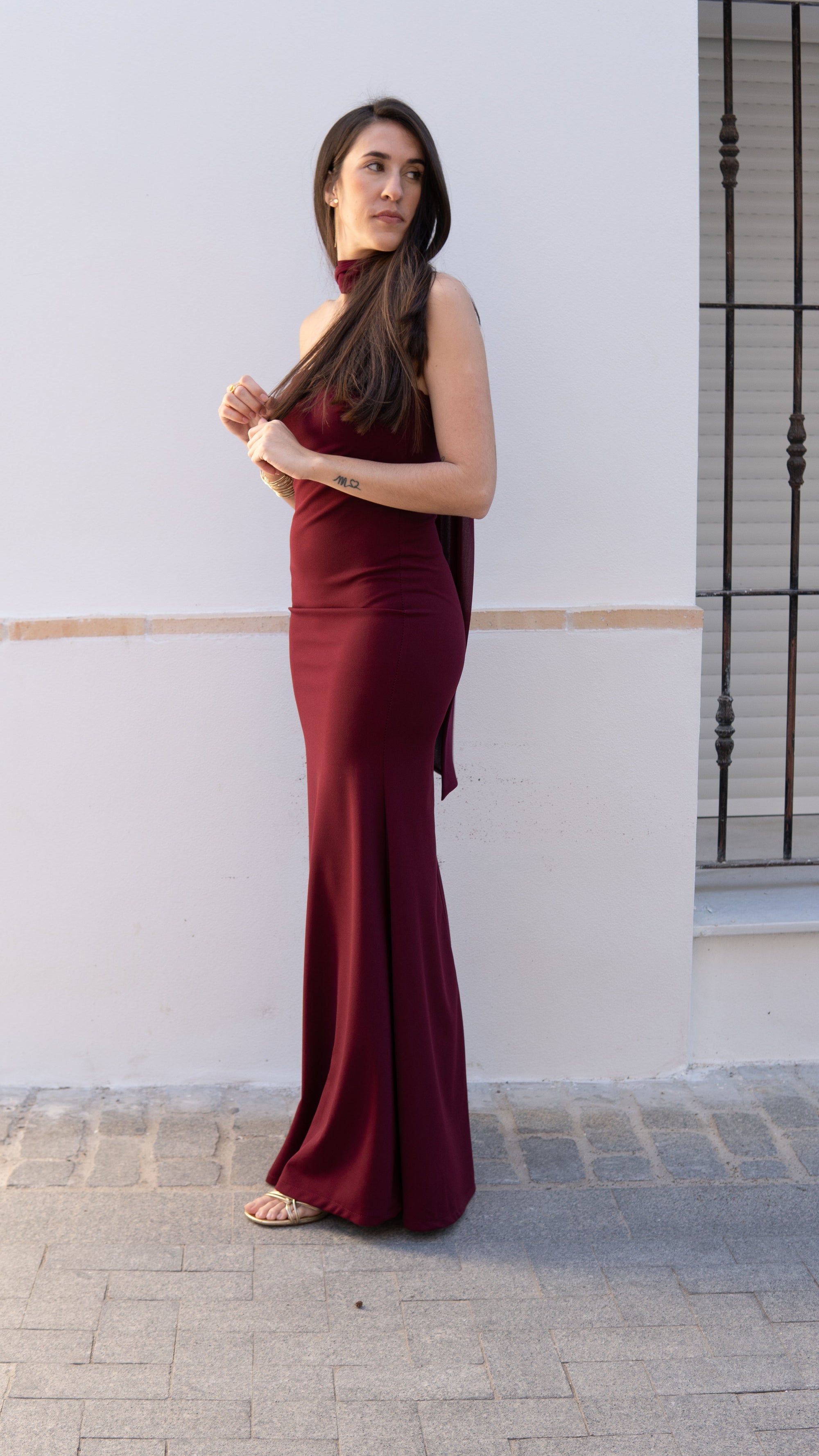 VESTIDO AMALFI BURDEOS - LEMONÉ