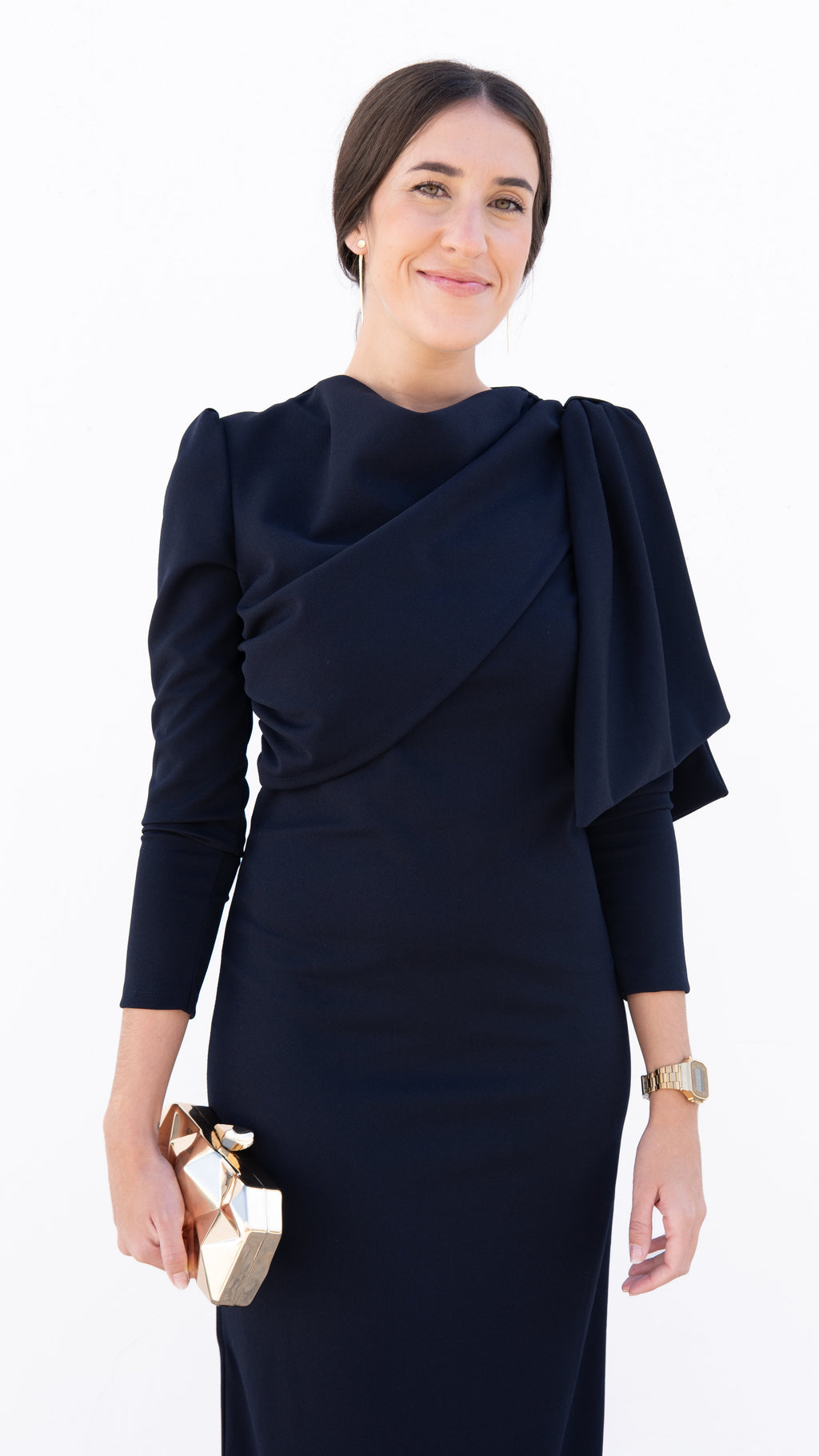 VESTIDO PRAGA AZUL MARINO - LEMONÉ