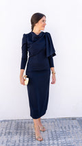 VESTIDO PRAGA AZUL MARINO - LEMONÉ