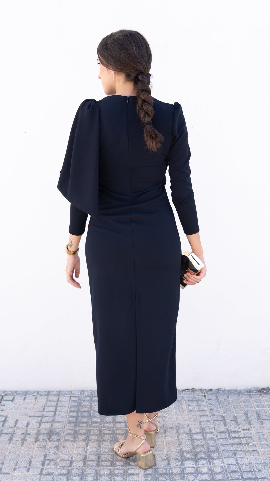 VESTIDO PRAGA AZUL MARINO - LEMONÉ