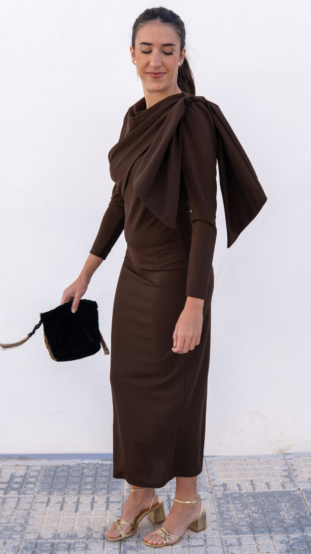 VESTIDO PRAGA MARRÓN - LEMONÉ