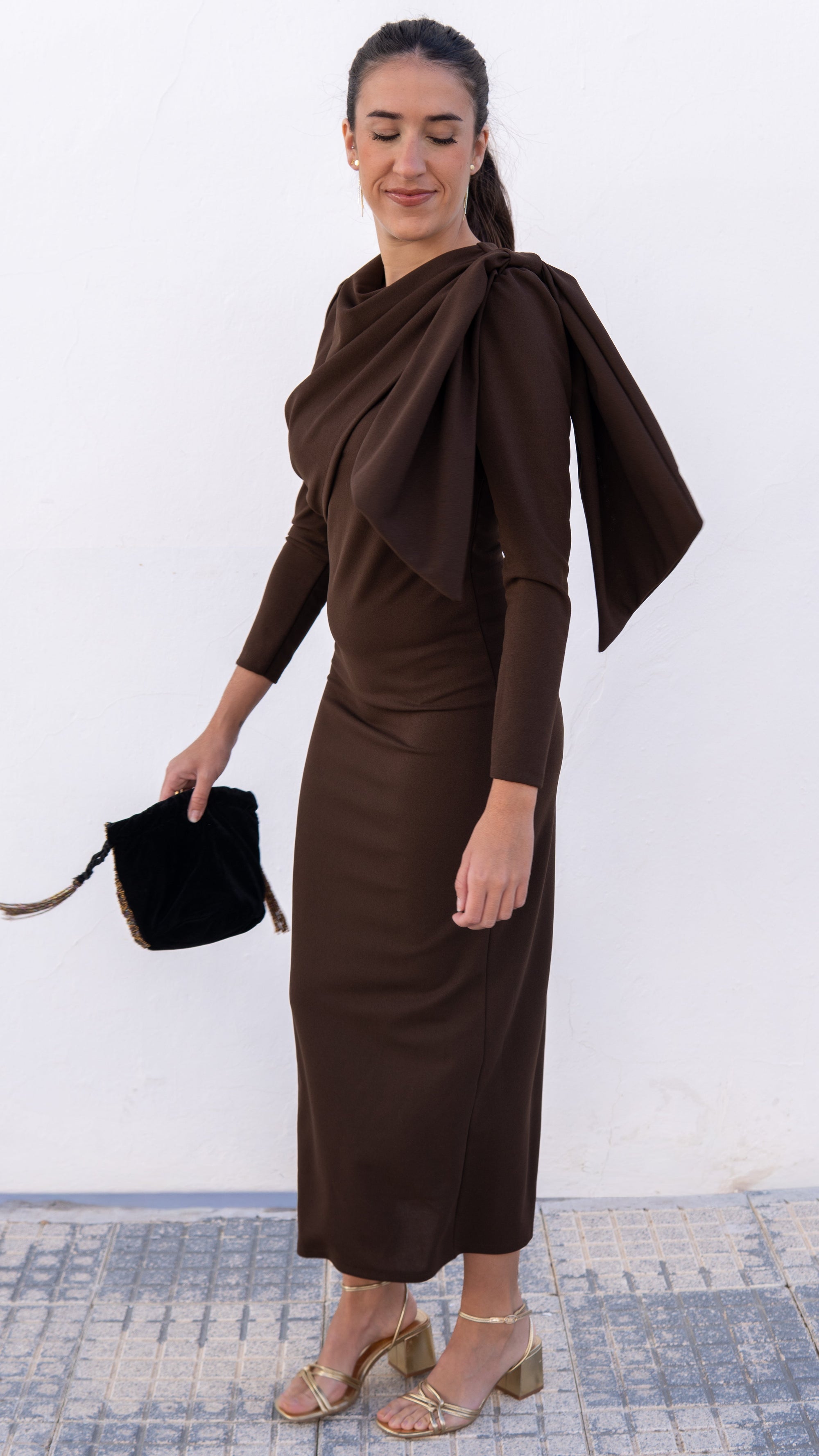 VESTIDO PRAGA MARRÓN - LEMONÉ