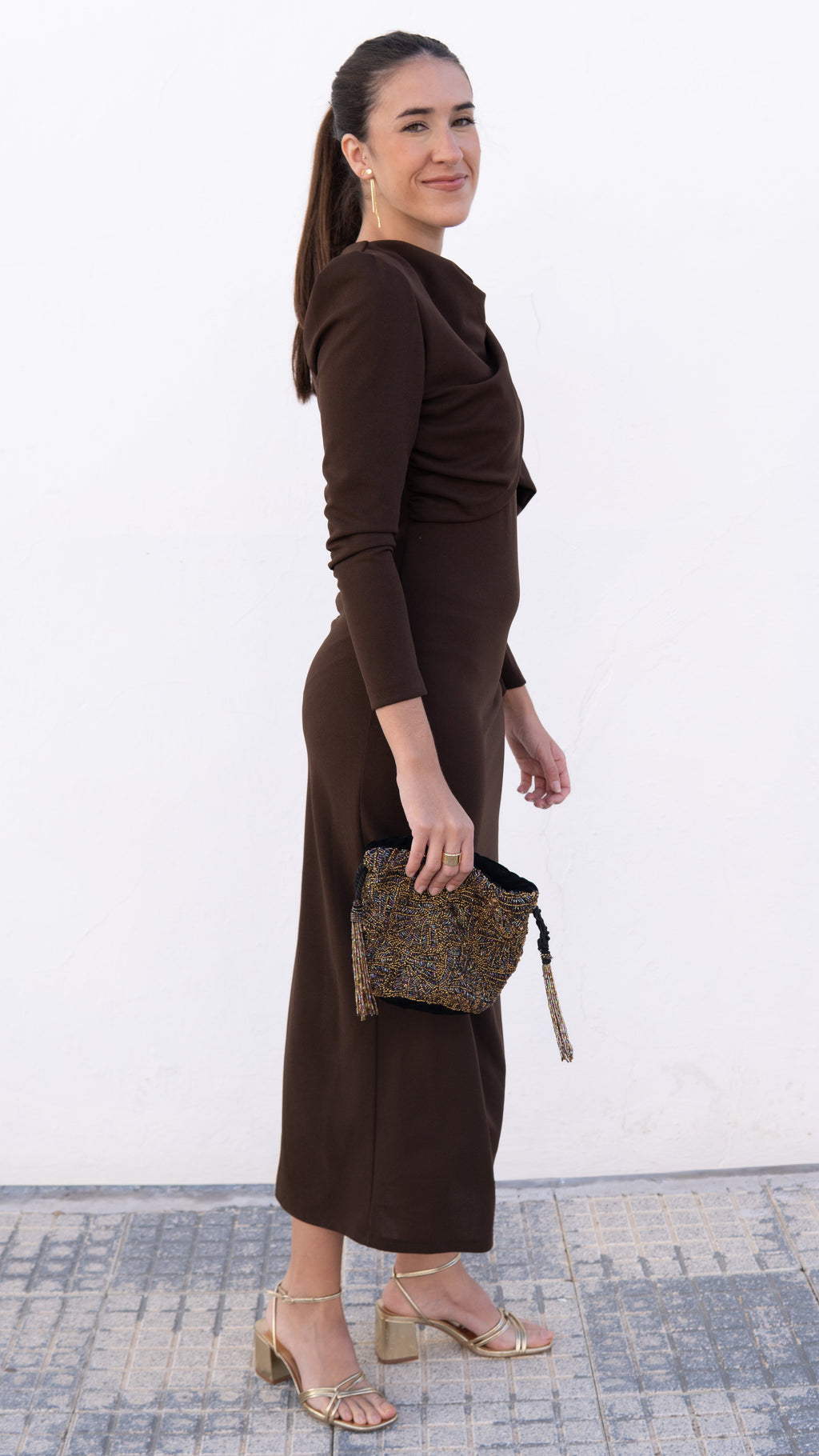 VESTIDO PRAGA MARRÓN - LEMONÉ