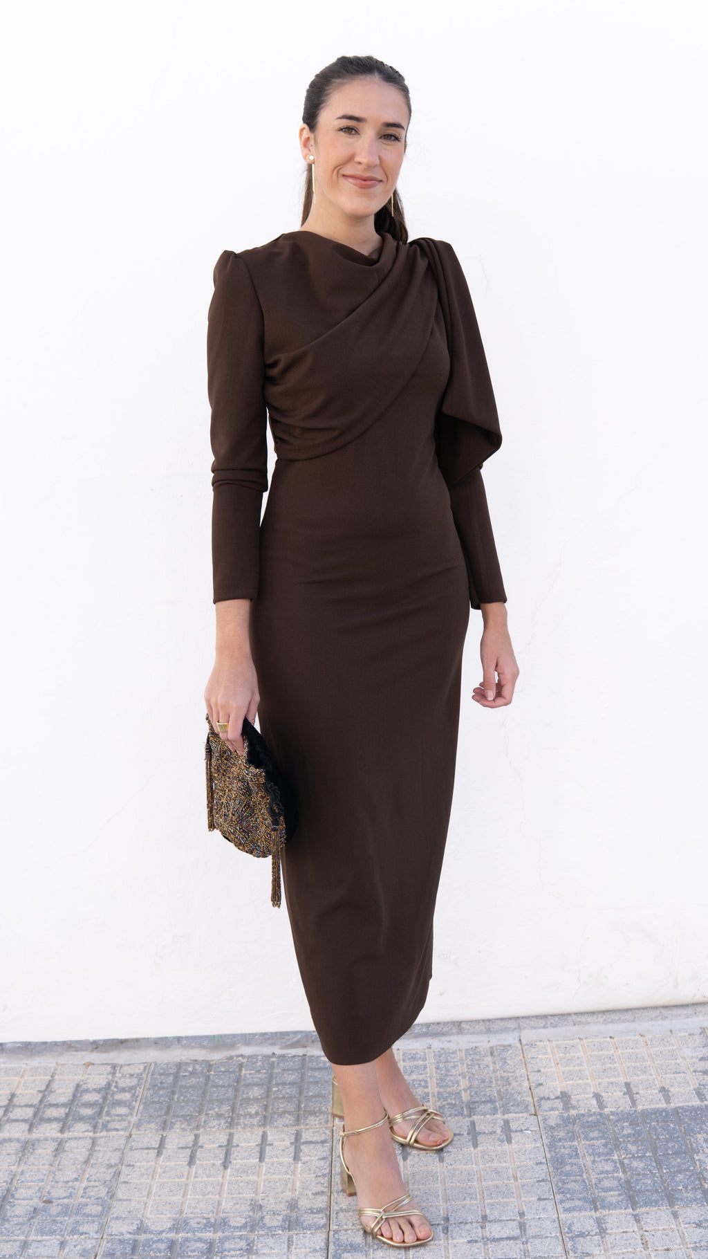 VESTIDO PRAGA MARRÓN - LEMONÉ