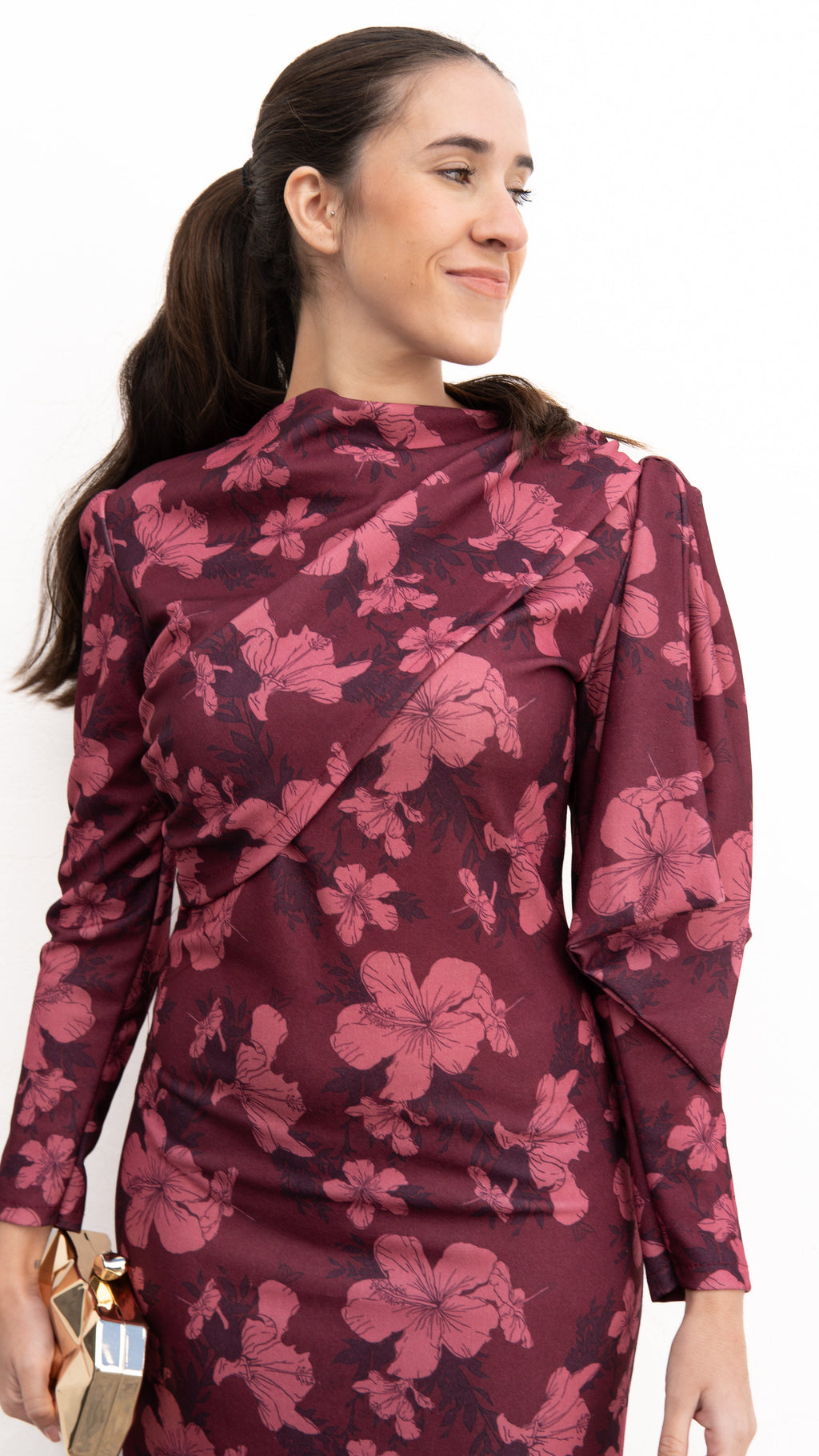 VESTIDO ROSAL BURDEOS - LEMONÉ