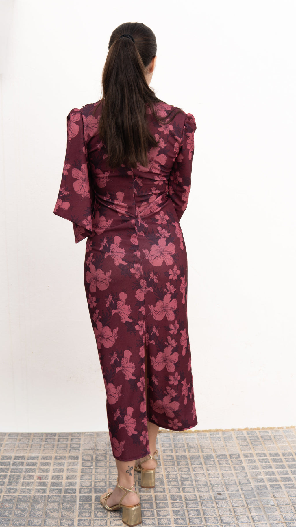 VESTIDO ROSAL BURDEOS - LEMONÉ