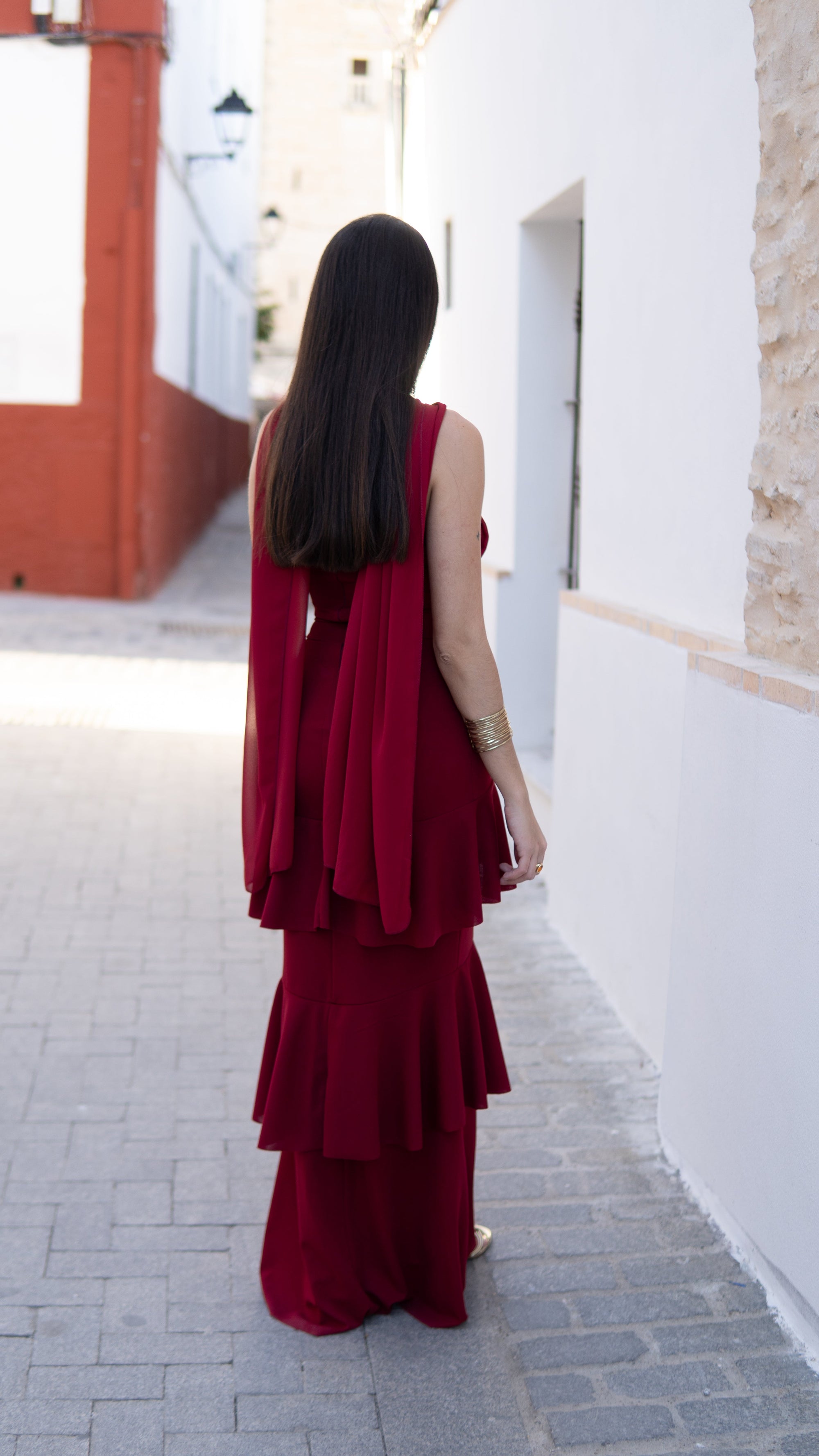 VESTIDO VOLANTES ROJO - LEMONÉ