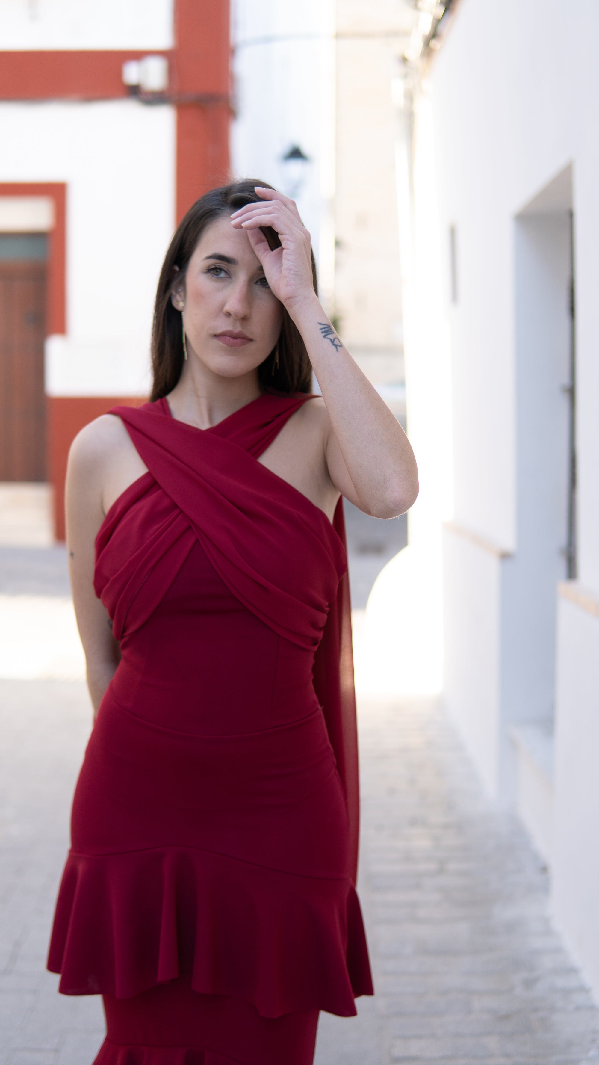 VESTIDO VOLANTES ROJO - LEMONÉ