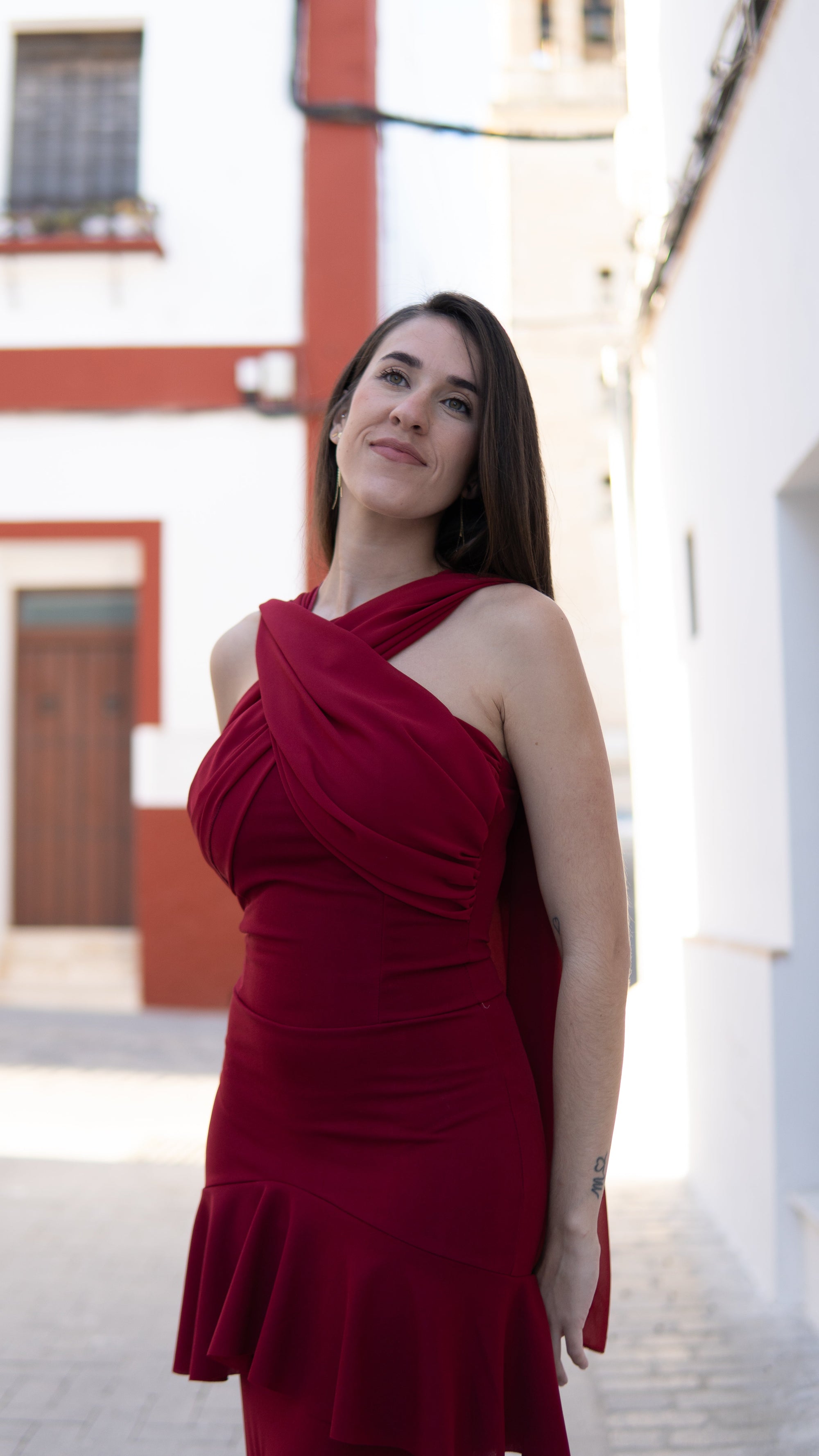 VESTIDO VOLANTES ROJO - LEMONÉ